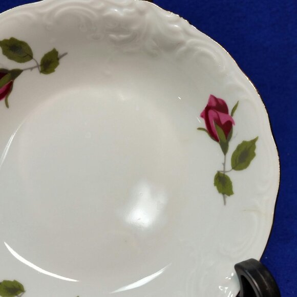 Royal Kent Red Roses Dessert Bowl Set Sauce Fruit Bowl Set of 4 Poland Pre-Owned - Picture 8 of 10